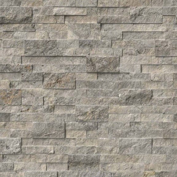Silver Travertine Rockmount Stacked Stone